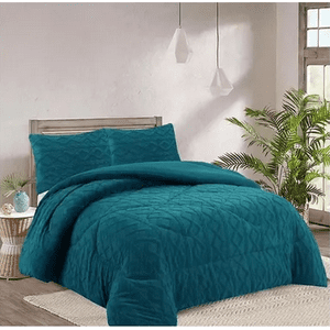 Genérico - Cobertor Chiporro Invierno Trenzado 2 Plazas + Fundas