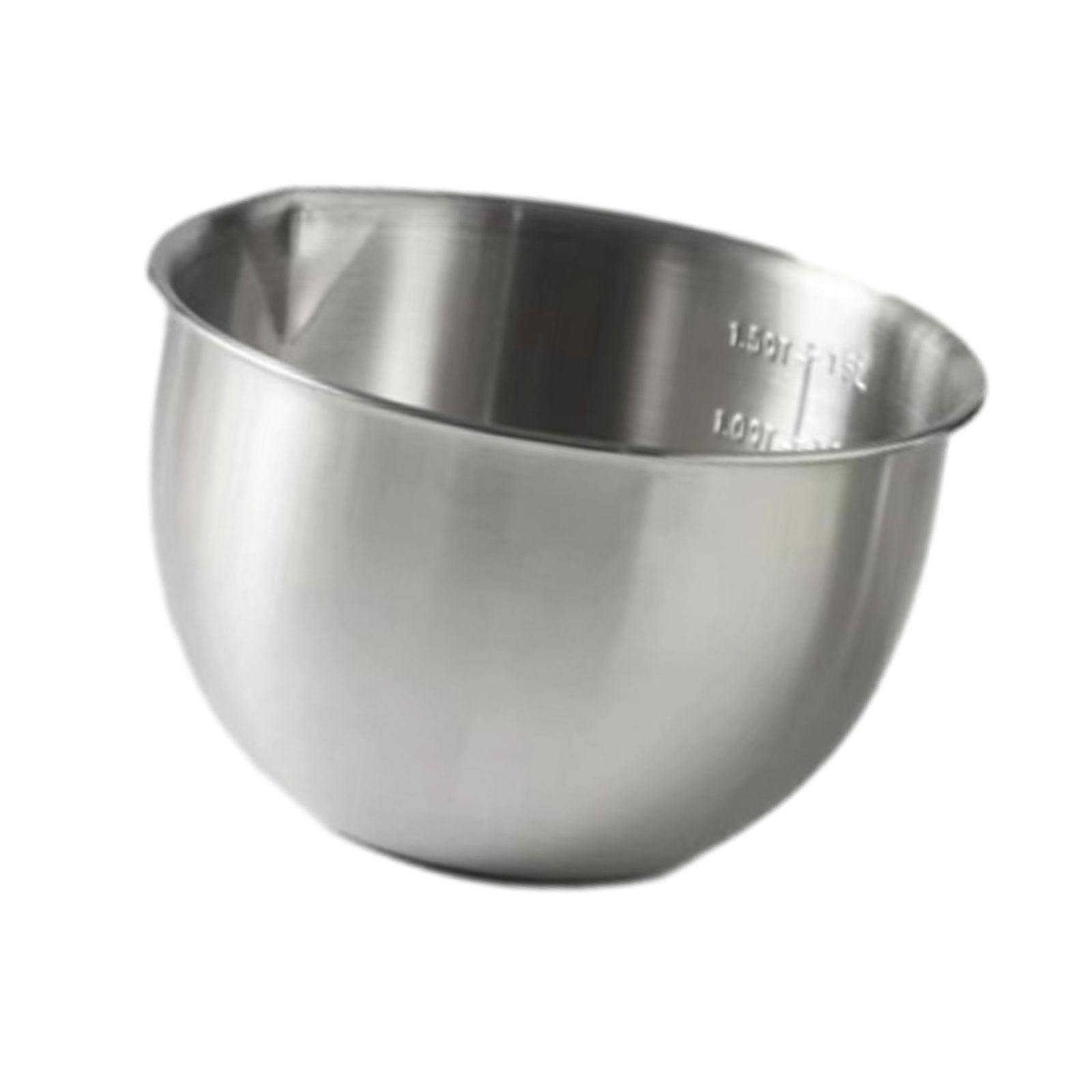 Bothyi - Tazón De Mezcla Profundo De Acero Inoxidable, Cuencos De Preparación Para Postre, Almacenamiento De Alimentos, Cocina, 2,5 L