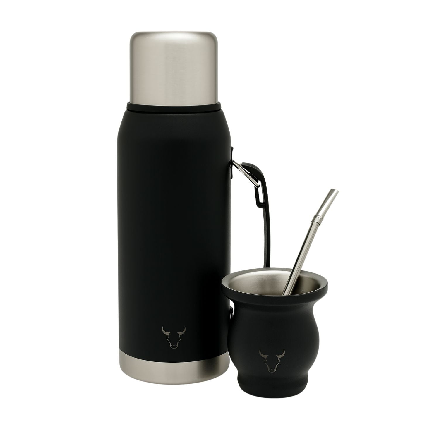 Set Termo Premium + Mate Insulado Con Bombilla Wayu