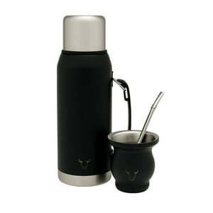 Set Termo Premium + Mate Insulado Con Bombilla Wayu