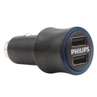 Philips - Cargador Auto Doble Usb Carga Rapida Usb Lightning