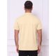 thumbnail image 3 of INSPIRE CHIC Camiseta de Hombre Cuello Mock Manga Corta Sólida Ligera de Algodón Casual Talla M Beige, 3 of 5
