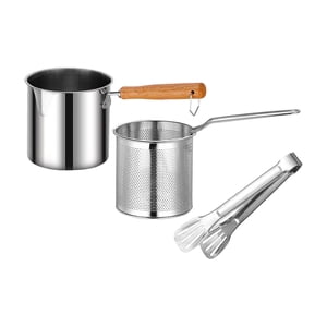 Bothyi - Olla Para Freír Con Tapas, Cesta De Pasta De Cocina Para Patatas Fritas Caseras Al Aire Libre