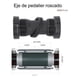 thumbnail image 5 of Juego Volante Plato Bielas 170mm Motor Bicicleta Mtb Negro, 5 of 7
