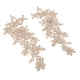 thumbnail image 1 of 1 Par De Apliques De Cuello Con Bordado Dorado, 1 of 5
