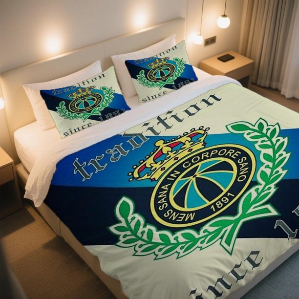 Basketball Club Tradition Since 1891 Duvet Cover Set Soft Machine Washable
