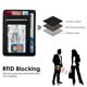 thumbnail image 5 of Tarjetero Fintie Slim minimalista con bloqueo RFID negro, 5 of 8