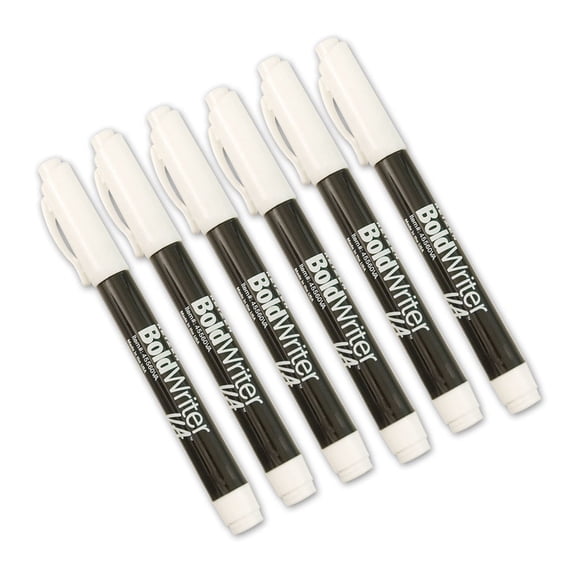 Pen Reizen BoldWriter VA negro con punta variable, paquete de 6