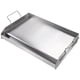 thumbnail image 1 of Plancha VEVOR de acero inoxidable, 23,5 x 16 cm, plata presazonada, 1 of 9