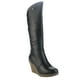 thumbnail image 3 of Bota Chalada Mujer Wedge-22 Negro Casual, 3 of 7