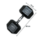 thumbnail image 2 of Mancuerna Hexagonal de 25 kg con Recubrimiento de Caucho, 2 of 2