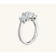 thumbnail image 5 of Anillos de Moissanita de 3 Cttw para Mujer Color D VVS1 Anillo de Compromiso de Tres Piedras Banda de Anillo de Boda de Diamante de Plata Esterlina 925 Talla 4-10, 5 of 9