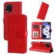 thumbnail image 3 of Funda tipo cartera FOXDOCK para Realme 8 4G , diseño girasol en relieve, cuero PU, cierre magnético, soporte y tarjetero, 3 of 5