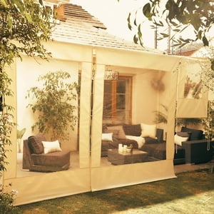 Vincenzi - Cortina Roller Cierre De Terraza Beige 150X250Cm