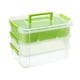 thumbnail image 2 of Caja De Almacenamiento Apilable, Contenedor De Almacenamiento Apilable, Esmalte De Uñas, Cuentas Para álbum De Recortes, Verde, 2 of 3