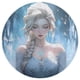 thumbnail image 3 of Chica Frozen: Princesa Elsa Alfombra Redonda de Felpa Coral, Antideslizante, No Desprende Pelusas, Lavable y Duradera para Salón, Dormitorio y Habitación de Niños 60cm, 3 of 6