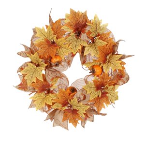 Magideal - De De 40Cm Para Colgar En , De Simulación De Hojas De Arce De Calabaza Forma Forma Forma Para Decoración De Acción De Gracias