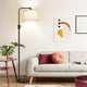 thumbnail image 3 of Lámpara de pie regulable, bombilla LED de 1000 lúmenes incluida, lámparas de pie de arco para sala de estar, lámpara de pie moderna con pantalla de lino, lámpara alta para, 3 of 3