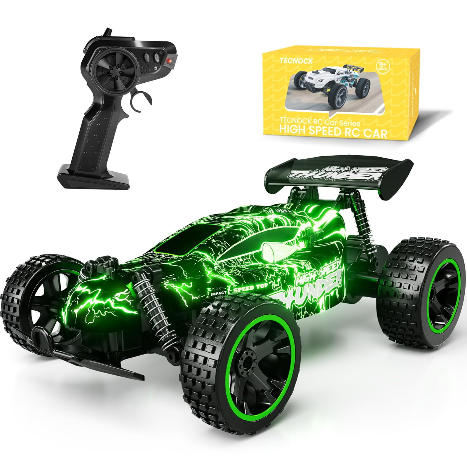 Coche Rc Tecnock 1:18 Con Luces Led