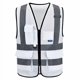 thumbnail image 1 of Chaleco de Seguridad A-SAFETY Blanco de Alta Visibilidad con 4 Tiras Reflectantes y 7 Bolsillos, 1 of 6