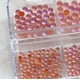 thumbnail image 2 of suxuMhao Cuentas de Burbujas para Uñas, Naranja, 3 Cajas (Aprox. 320 Pzas por Caja), 6 Tamaños (2, 2.5, 3, 3.5, 4, 5 Mm), Cuentas de Burbujas de Espalda Plana para Uñas Manualidades DIY, Dijes de, 2 of 4
