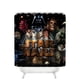 thumbnail image 1 of Cortina de ducha con el logotipo de Star Wars, juego de cortinas de baño con ganchos, tamaño 66 x 72 pulgadas, 1 of 3