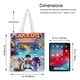 thumbnail image 5 of Akedo Ultimate Bolso de tela con estampado de lienzo para mujer, bolsa de compras reutilizable y estética, con cremallera interior, regalo para mujer, 35 × 40 cm., 5 of 6