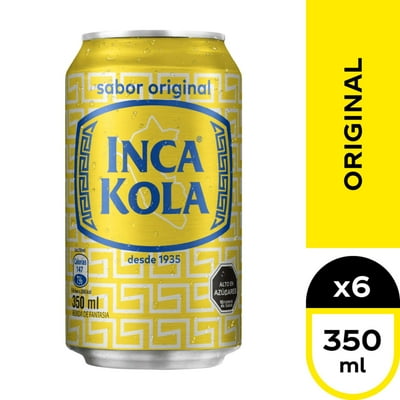 Bebida Original Pack Lata 6 Un Inca Kola
