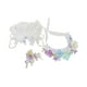 thumbnail image 3 of 3 Piezas De Vestido De Muñeca De Moda Con Diadema De Flores, Accesorios De Ramo Para Muñecas De 15 A 17 Cm, Color Violeta, 3 of 3