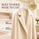 thumbnail image 4 of Perchas de ropa LDC LUX pack de 30 blancas de terciopelo antideslizante, 4 of 9