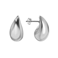 Fershop - Aros Plata Estilo Gota Chunky 26 Mm