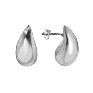 Fershop - Aros Plata Estilo Gota Chunky 26 Mm