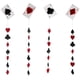 thumbnail image 1 of 4x Casino Party Paper Poker Card Honeycomb Ball Guirnaldas Decoraciones Colgantes, 1 of 3