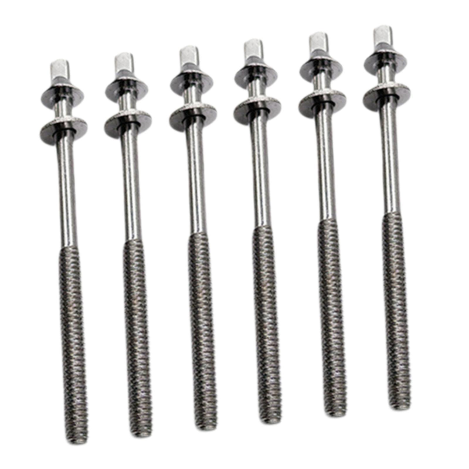 Magideal - 6X Varillas De Tensión Para Batería Tornillos De Fijación Para Batería Con Arandelas Tornillos De 5 Mm Para Orejetas De Batería Pernos Para Orejetas D M5X90Mm