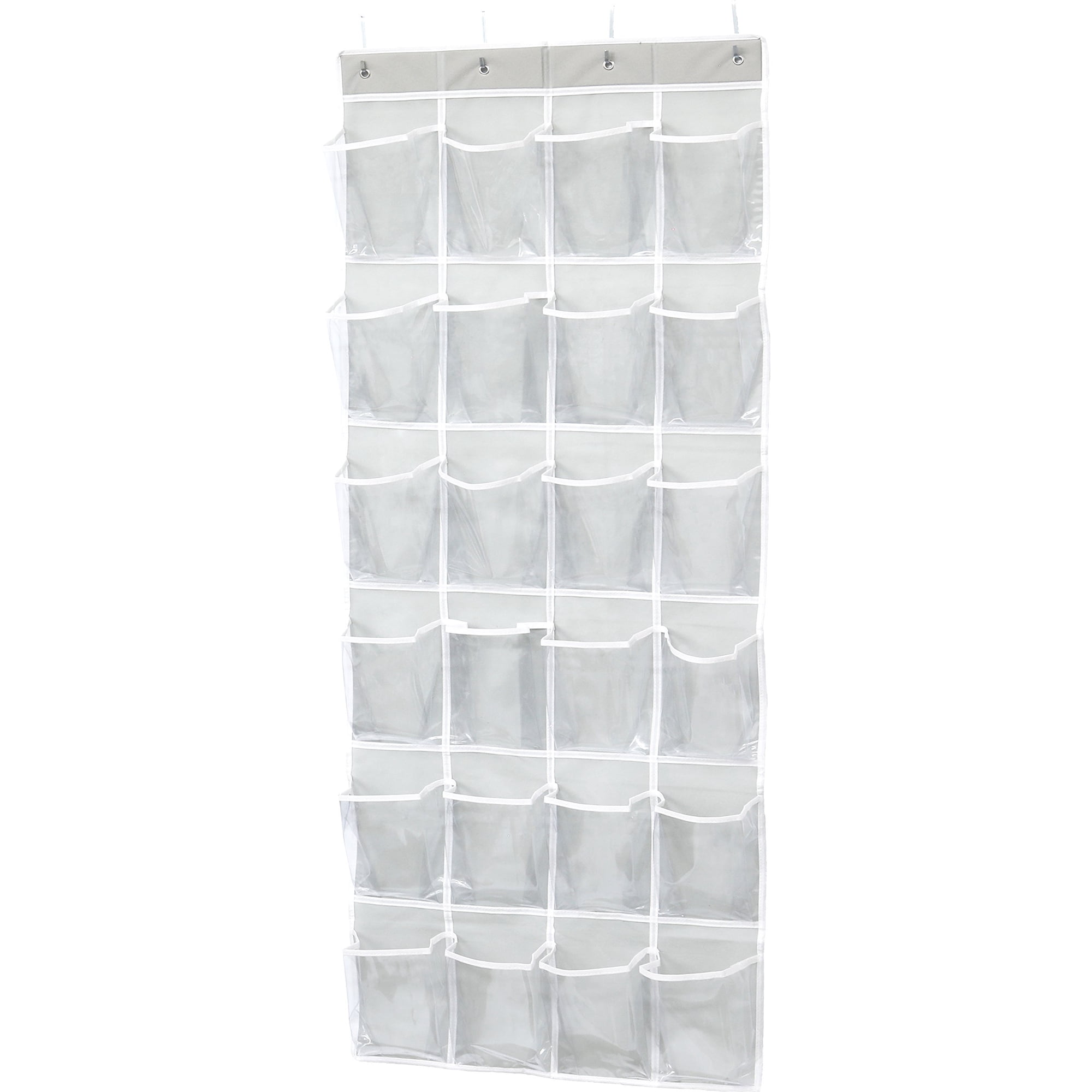 Simple Houseware - Organizador De Zapatos Sencillo Para El Hogar Con 24 Bolsillos Sobre La Puerta