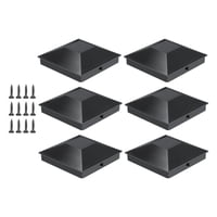 Ioensy - Tapas Para Postes Piramidales, Cubiertas Para Cubiertas De Jardín De 4X4, Cubiertas Para Postes De Valla, 6 Uds.