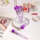 thumbnail image 4 of Conjunto De Cepillo De 10 Mangos, Duradero, Decorado Con Cristal, Morado, 4 of 6