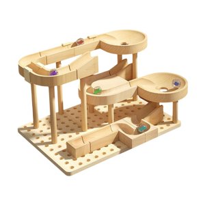 Magideal - Juego De Rompecabezas De Madera Para Crear, Juguete De Manualidades, Bloques Rodantes Para Decoración , Estilo B