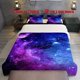 thumbnail image 1 of 3pcs Space Starry Sky Themed Bedding Set Duvet Cover and Pillowcases, 1 of 5