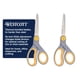 thumbnail image 1 of Tijeras Westcott selladas con titanio de 20 cm con deslizamiento ajustable, paquete de 2, 1 of 8