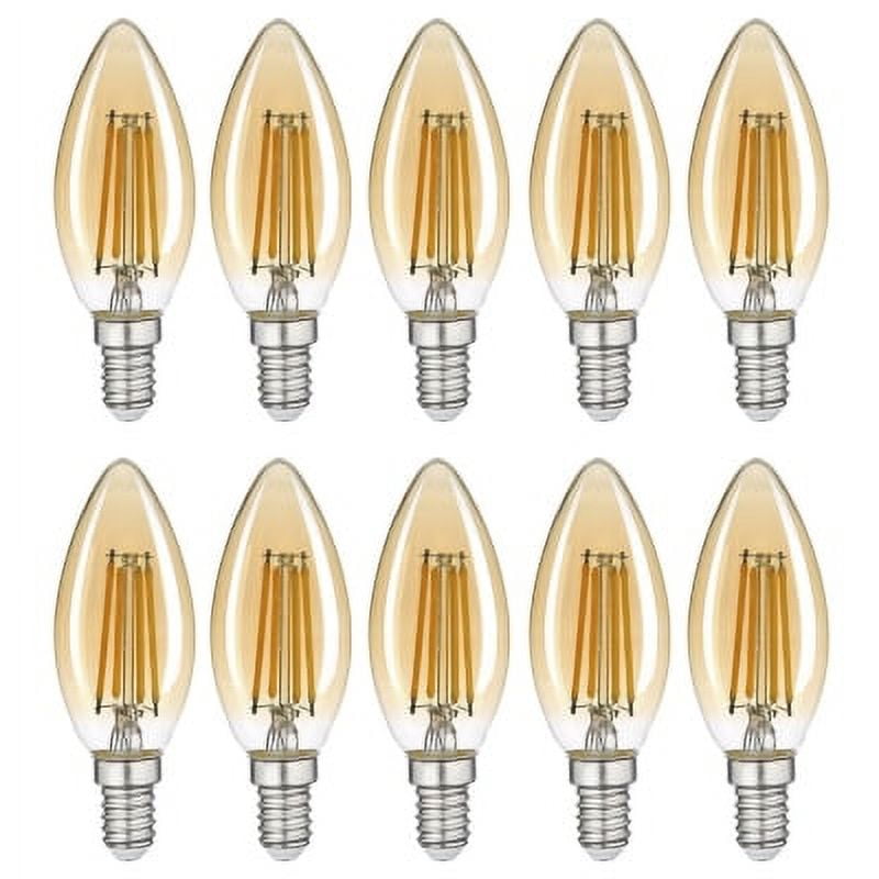 Hb Led - Pack 10 Ampolleta Filamento Led Vela E-14 4w