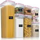 thumbnail image 1 of Juego de contenedores de almacenamiento, contenedores para cereales a granel y contenedores para almacenar alimentos, contenedores de almacenamiento de plástico herméticos, juego de 7, 1 of 6