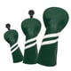 thumbnail image 3 of 3x Golf Wood Head Cover Headcover Con Protector De Etiqueta De Número Intercambiable Verde, 3 of 4