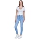 thumbnail image 1 of Jeans Mujer Skinny Fit Azul Claro Push Up 3 Botones Corona, 1 of 5