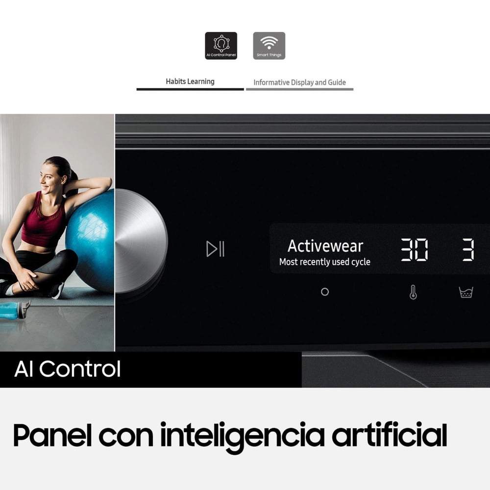 Lavadora secadora 14 KG / 9 KG Wd14Bb904Dgbzs Negro, foto 12