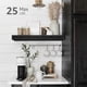 thumbnail image 4 of Estante flotante de pared QEEIG 40 x 17 cm negro x2, 4 of 9