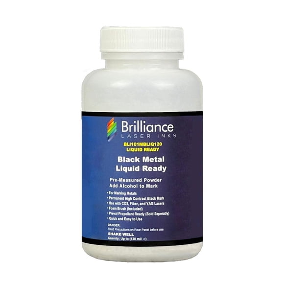 Tinta para Marcado Láser Brilliance BLI101MBLIQ120 Negra 120 ml