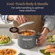 thumbnail image 3 of Olla eléctrica compacta Elite Gourmet NOODLE EXPRESS de acero inoxidable de 1,2 L, 3 of 7