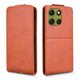 thumbnail image 1 of Funda tipo folio para Motorola Moto G86 Power 5G con soporte magnético y protección para la cámara Marrón, 1 of 6