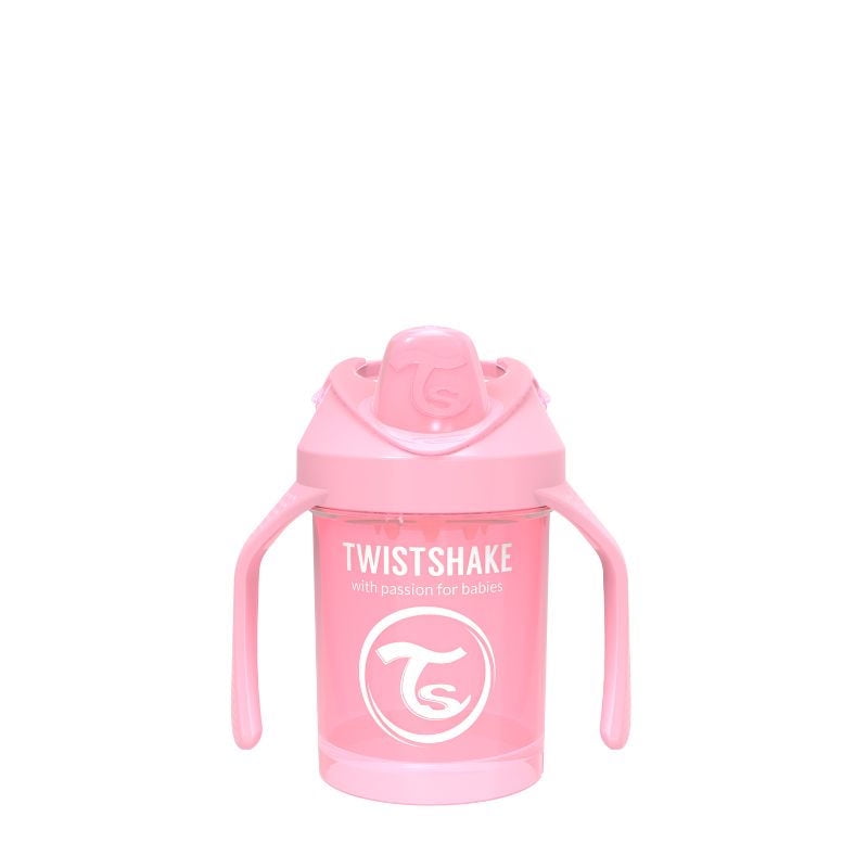 Twistshake - Vaso Antiderrame De Melamina Con Asas Rosa.